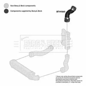 BORG & BECK bth1661 -  Трубка нагнетаемого воздуха